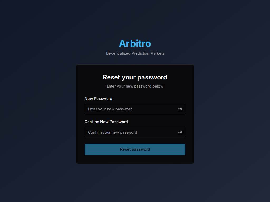 Reset Password desktop preview